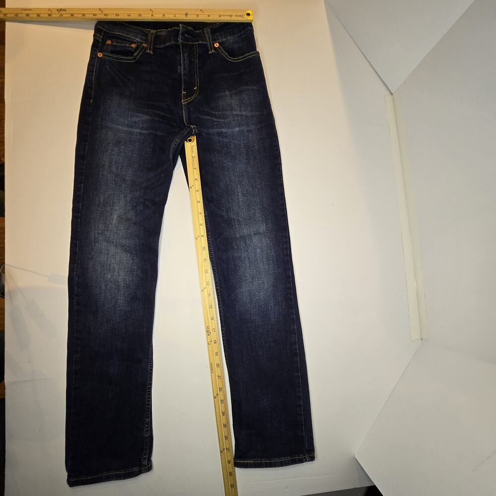 Levis 511 Jeans Mens 29x32 Blue Slim Straight Low Rise Dark Wash Zipper Fly